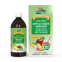Dr. Patkar’s ACV HRT Apple cider vinegar with Ginger Garlic Lemon and Honey With The Mother 500 ML
