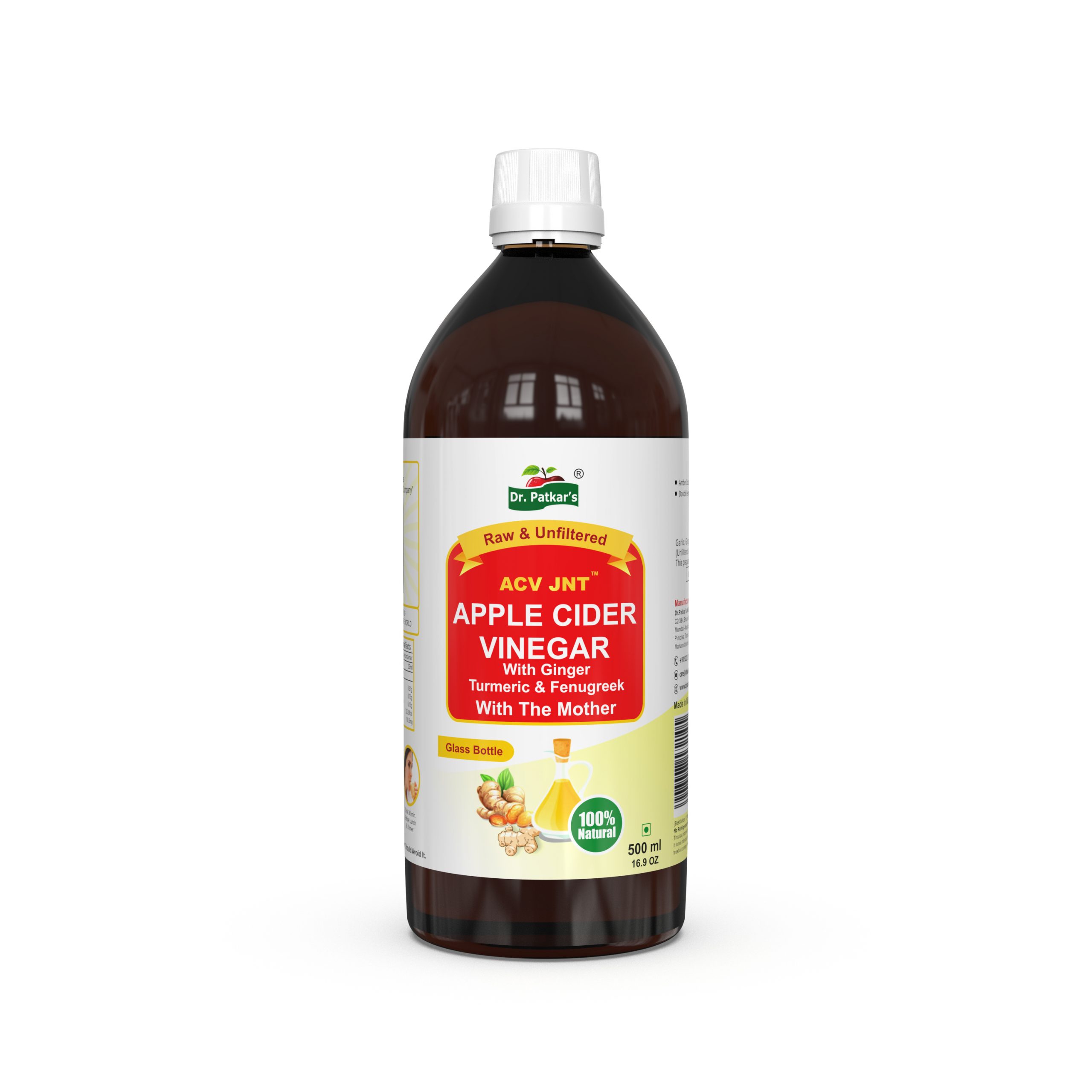 ACV Ginger, Turmeric & Fenugreek With The Mother 500 ml.1