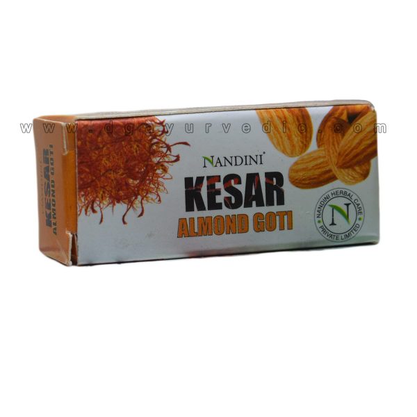 Nandini Kesar Almond Goti Soap 25 gms (Original Saffron Almond Bathing Bar)
