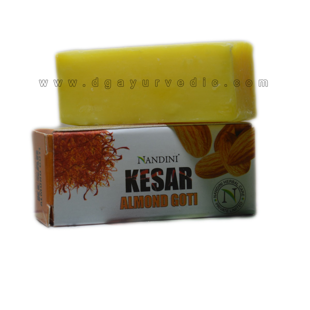 Nandini Kesar Almond Goti Soap (Original Saffron Almond Bathing Bar) 25  Grams . Ayurvedic Sangrah (Ayurvedic, Herbal, Organic and Natural  Products)