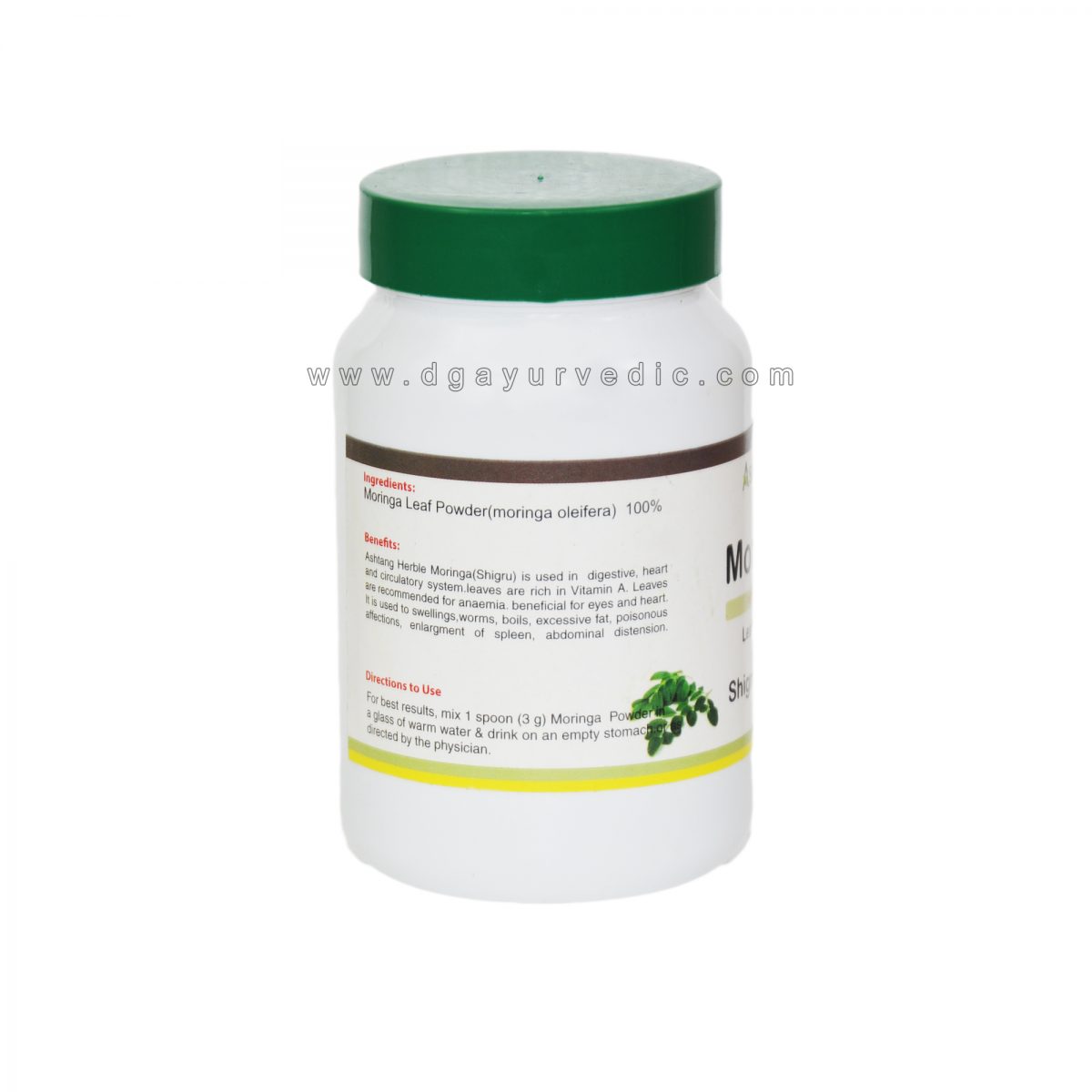 Ashtang Moringa Leaf Powder 100 Grams D.G. Ayurvedic Sangrah