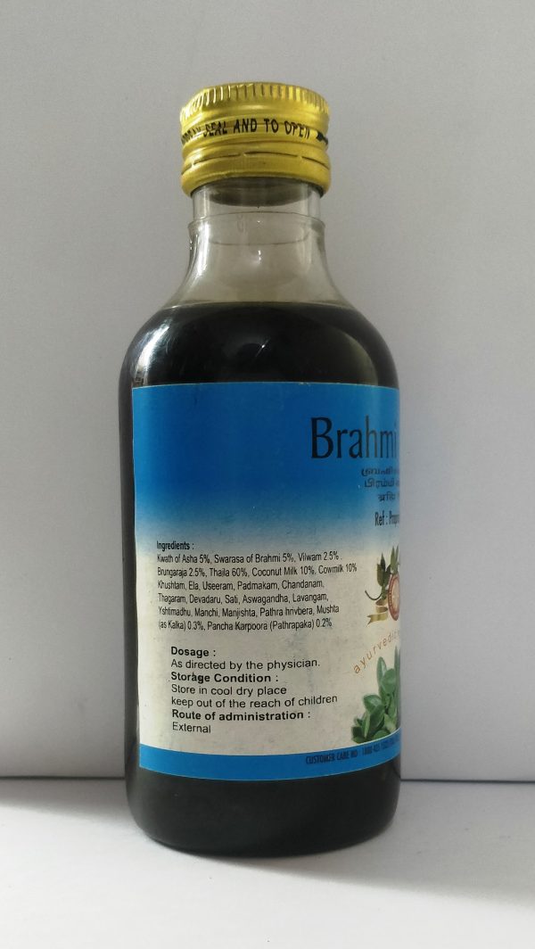 Arya Vaidya Pharmacy Brahmi Thailam Contains