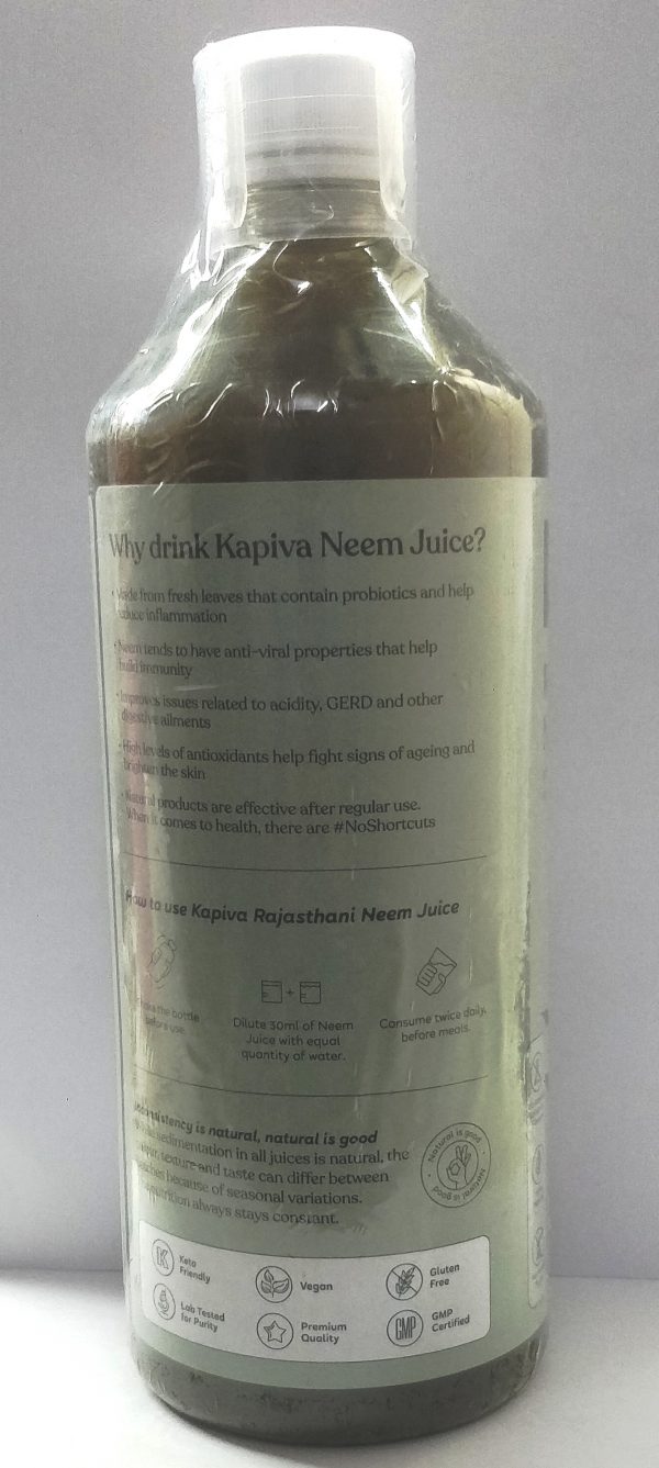 Kapiva Rajasthani Neem Juice contains