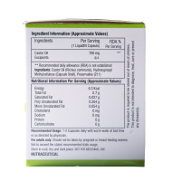 D.G.Lax Castor Oil 100% Veg 10 Capsules