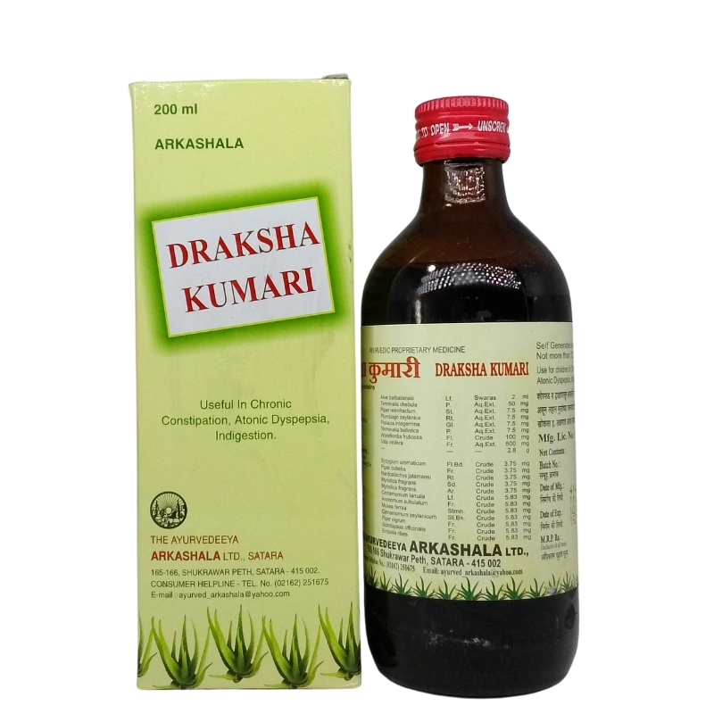 AYURVEDEEYA ARKASHALA DRAKSHA KUMARI  450 ML
