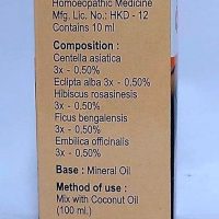 AGOM KESHARANJANA TAILARK 10 ML COMPOSITION,DOSAGE