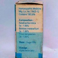 AGOM STAMBHANA 180TAB COMPOSITION,DOSAGE