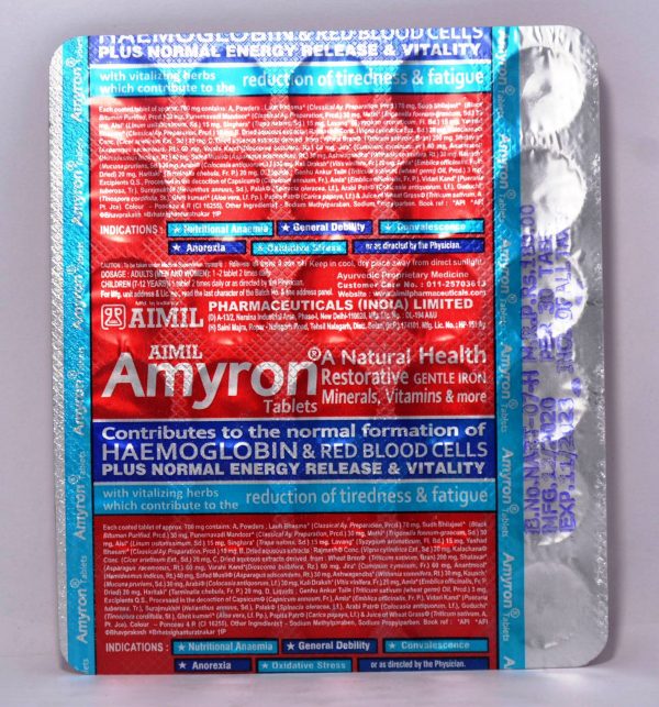 AIMIL AMYRON 30TAB MRP,INDICATIONS,CAUTION,DOSAGE,ABOUT