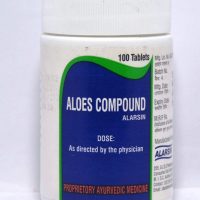 ALARSIN ALOES COMPOUND 100 TABLETS FRONT,DOSE