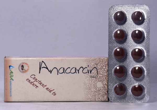 AURA NUTRACEUTICALS ANACARCIN 10 TABLETS FRONT