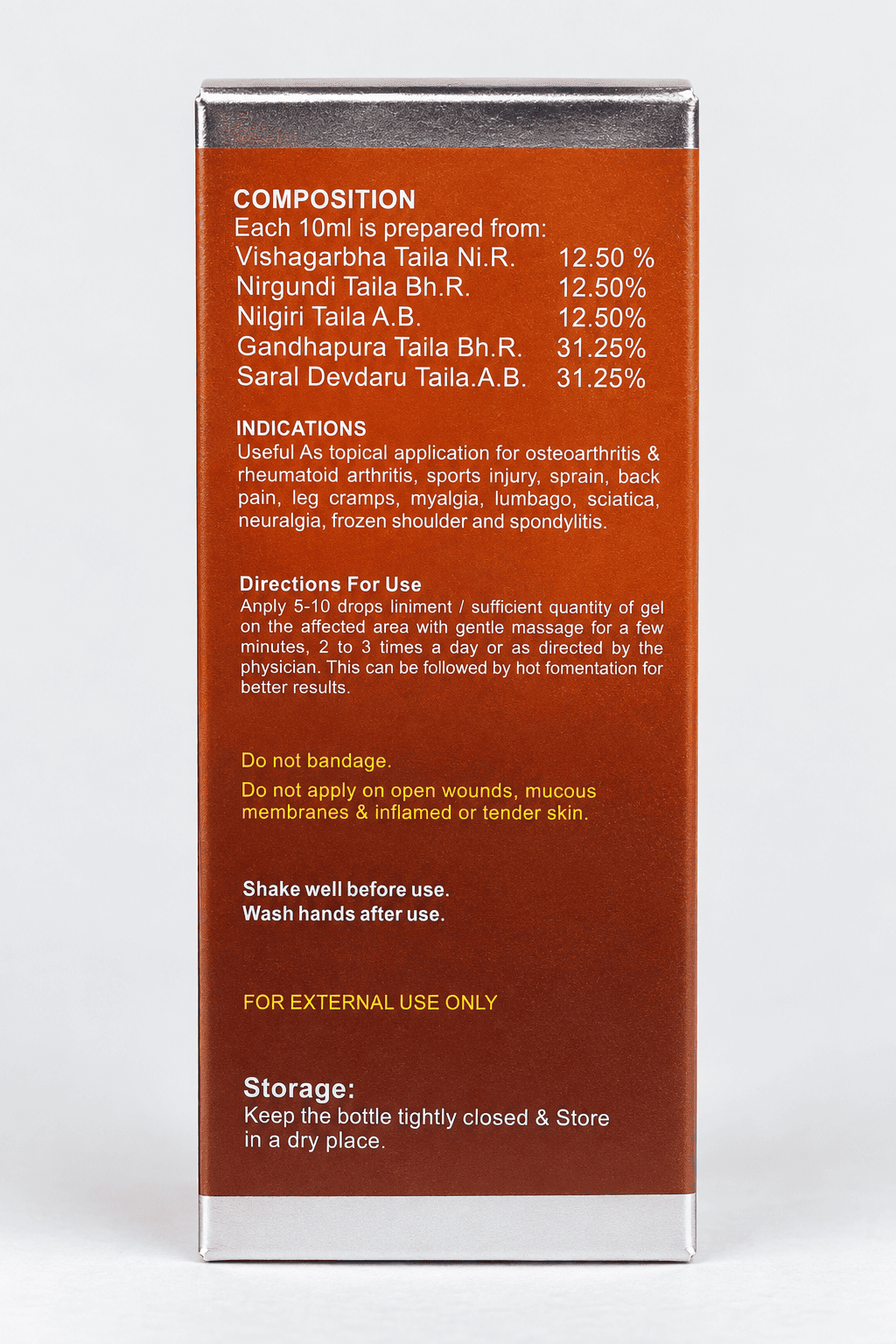 Ashtang Herbals Ashtartho oil 50 ml Ashtang Herbals Ashtartho oil 50 ml
