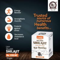 LION SHUDDHA SHILAJIT 15 GRAMS (Resin Form)