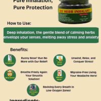 Oxy Herb Inhalant | Natural Herbal Relief for Focus & Congestion 8GM