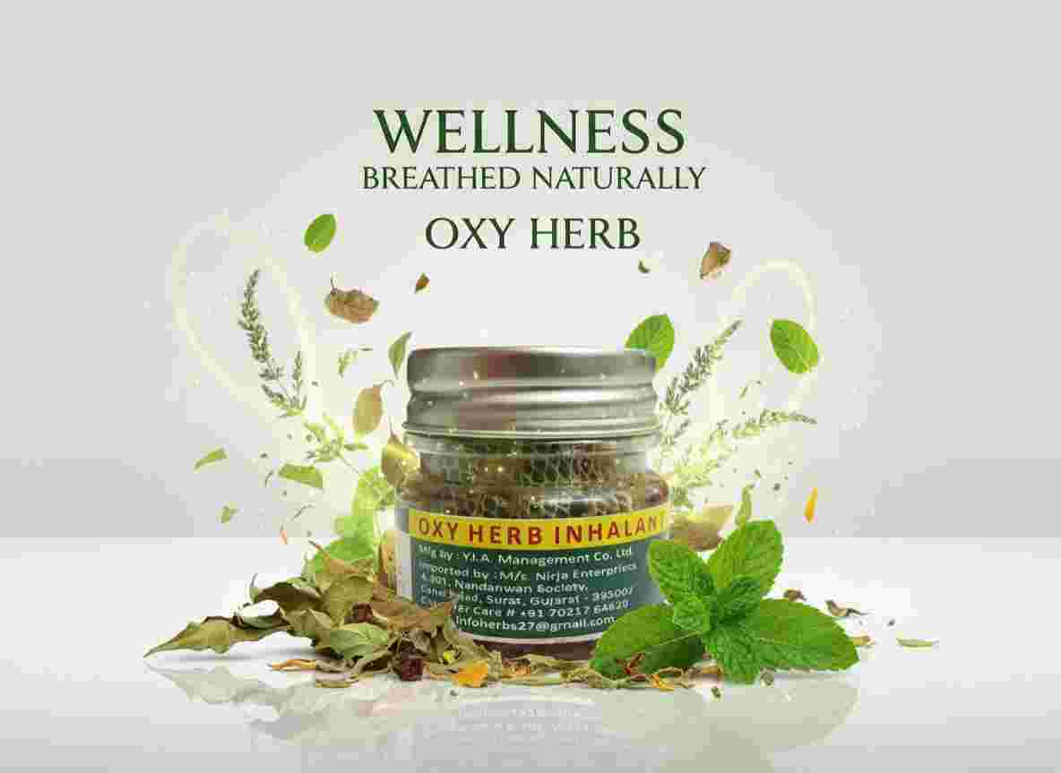 Oxy Herb Inhalant | Natural Herbal Relief for Focus & Congestion 8GM