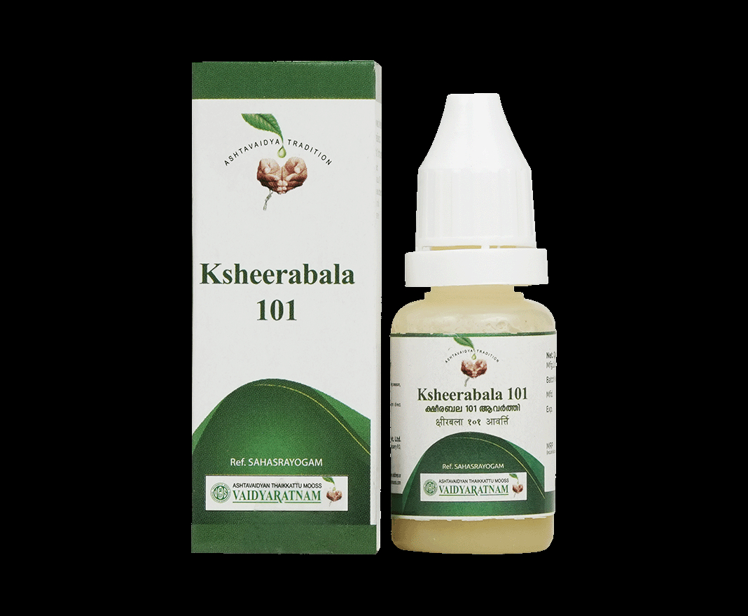 Vaidyaratnam Ksheerabala 101 Aavarthi Bottle Of 10 Ml Vaidyaratnam Ksheerabala 101 Aavarthi Bottle Of 10 Ml